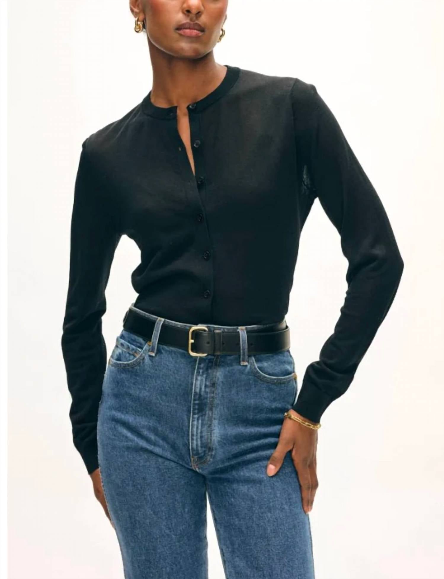 White + Warren - Linen Blend Cardigan