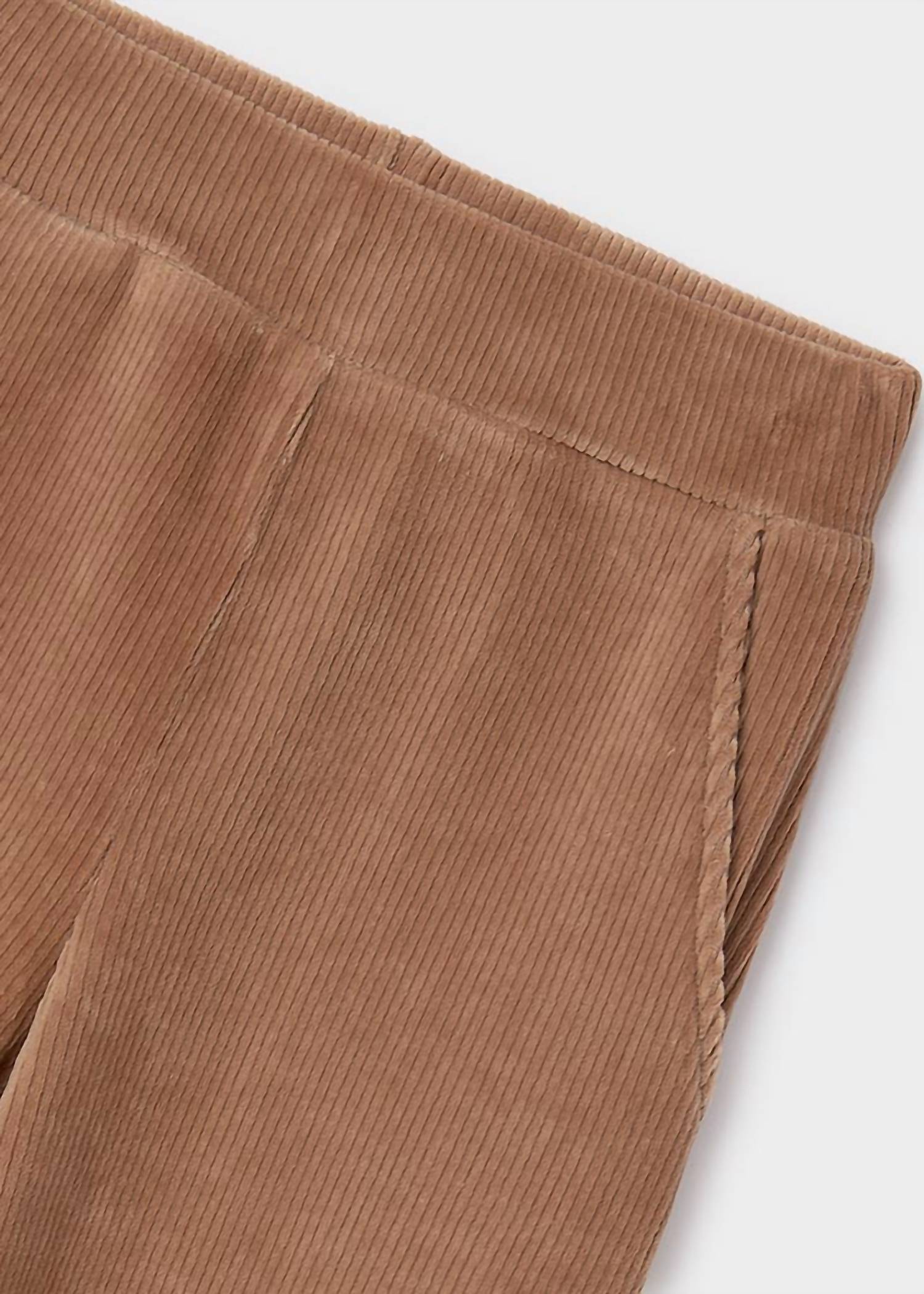 Mayoral - High Waist Pull On Corduroy Pant