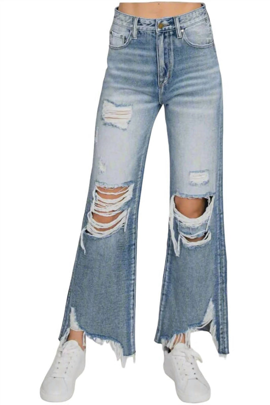 Petra - Rigid Vintage Cropped Flare Jeans