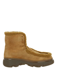 Burberry Men's Creeper Shearling Boots in amber - men's shoe
