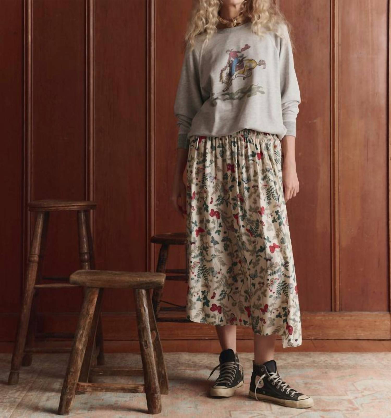 The Great. - Canary Midi Skirt