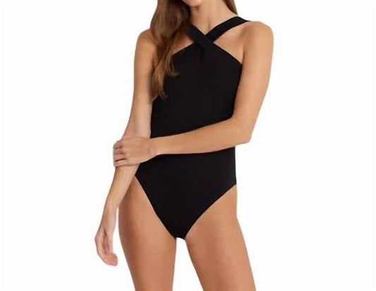 Ralph Lauren - Crisscross High Neck One-Piece