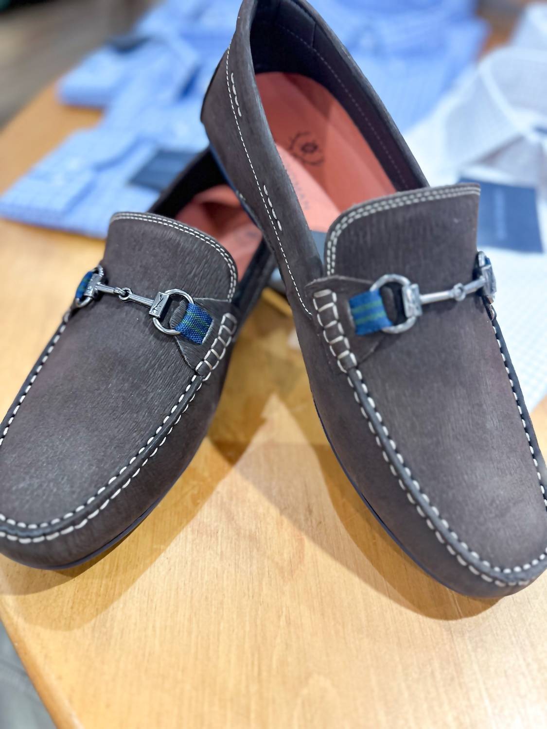 Martin Dingman - Men's Bermuda Nubuck Horse Bit Loafer