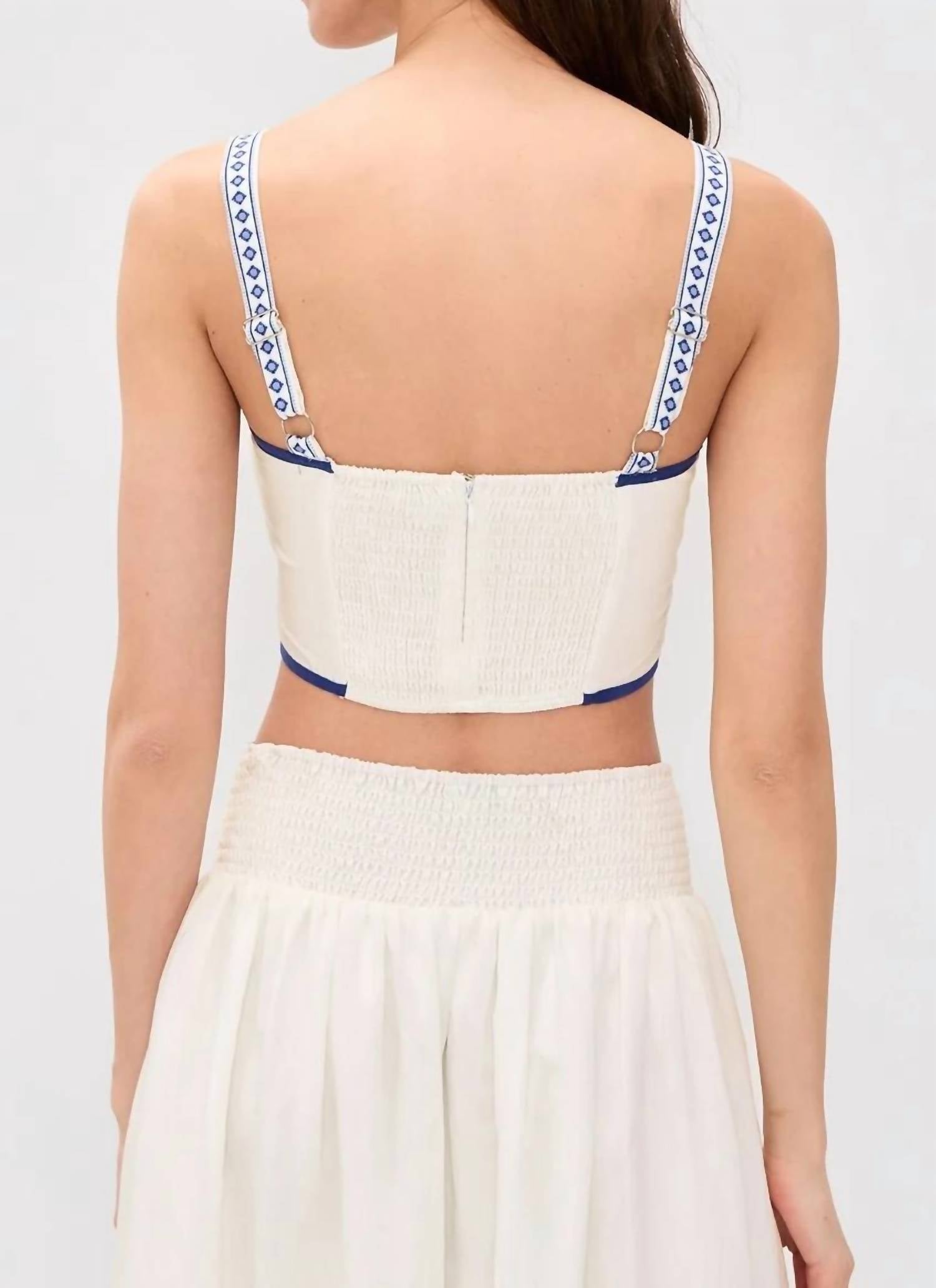 Moon River - Floral Print Crop Top