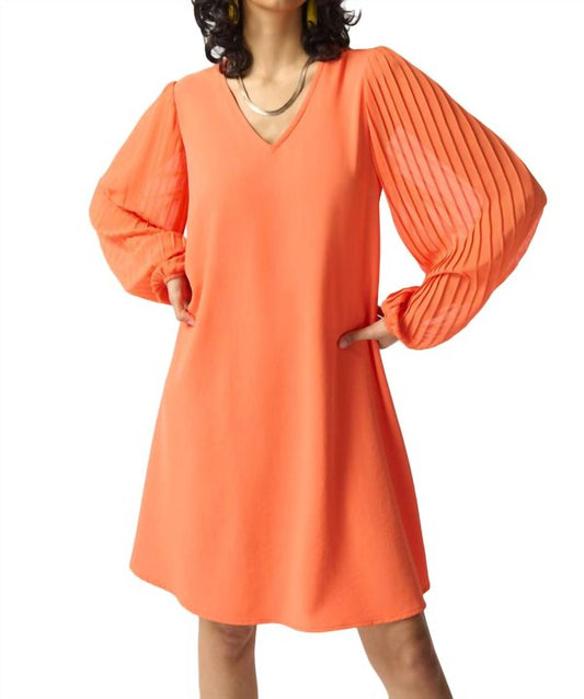 Joseph Ribkoff - Pleated Sleeve Dress