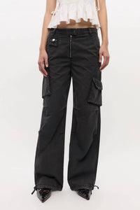 Ganni - Washed Cotton Twill Pants