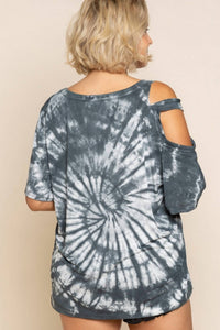POL Splashes In Color Top in color top in galaxy black - women's shirt - alternate view