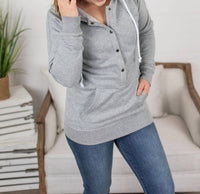 Michelle Mae - Hailey Button Snap Hoodie