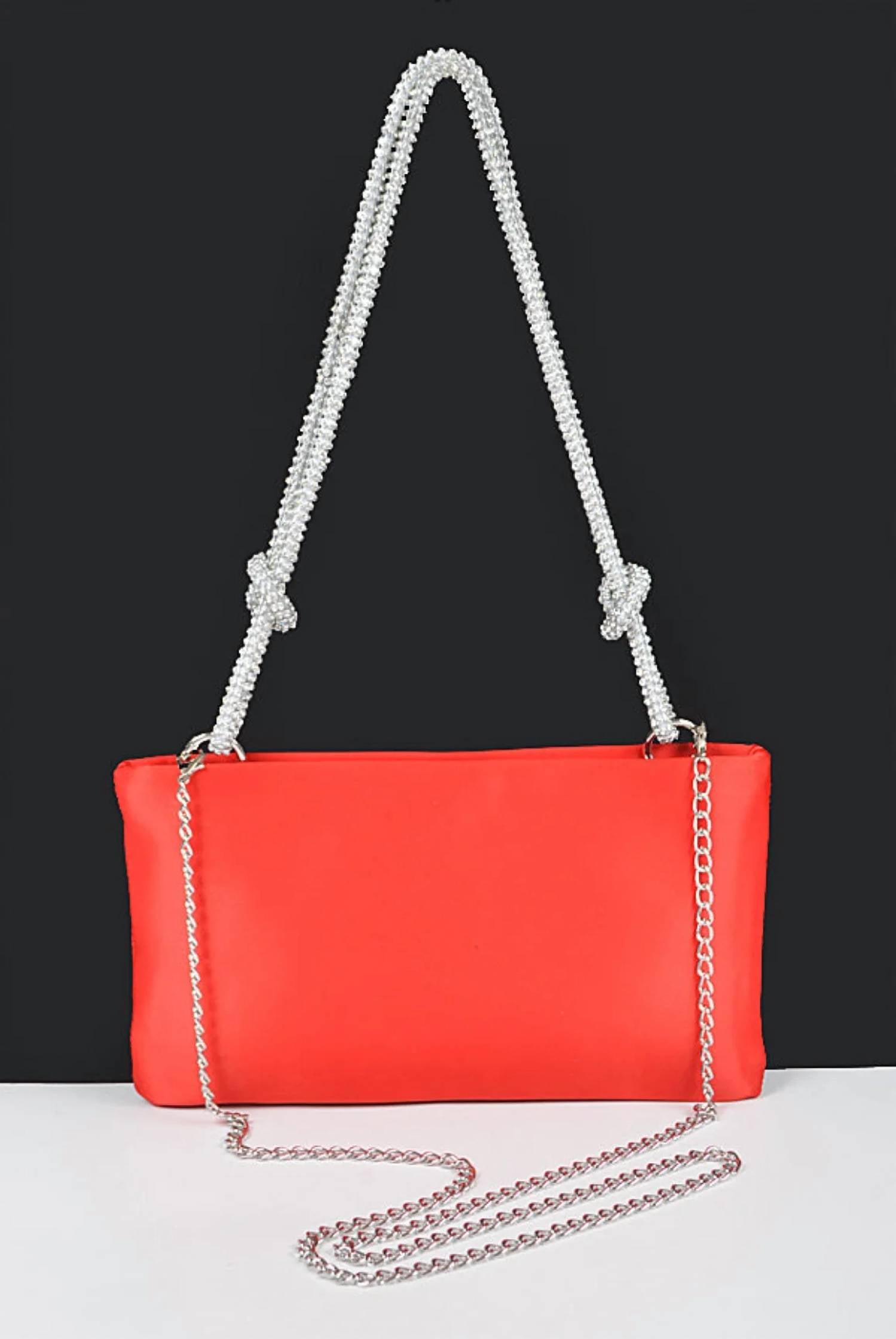 H&D Accessories - Women's Justine Purse Studded Strap Clutch