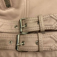 BLANKNYC Women's Faux Leather Zipper Pockets Jacket in blush pale pink - women's jacket - view 7