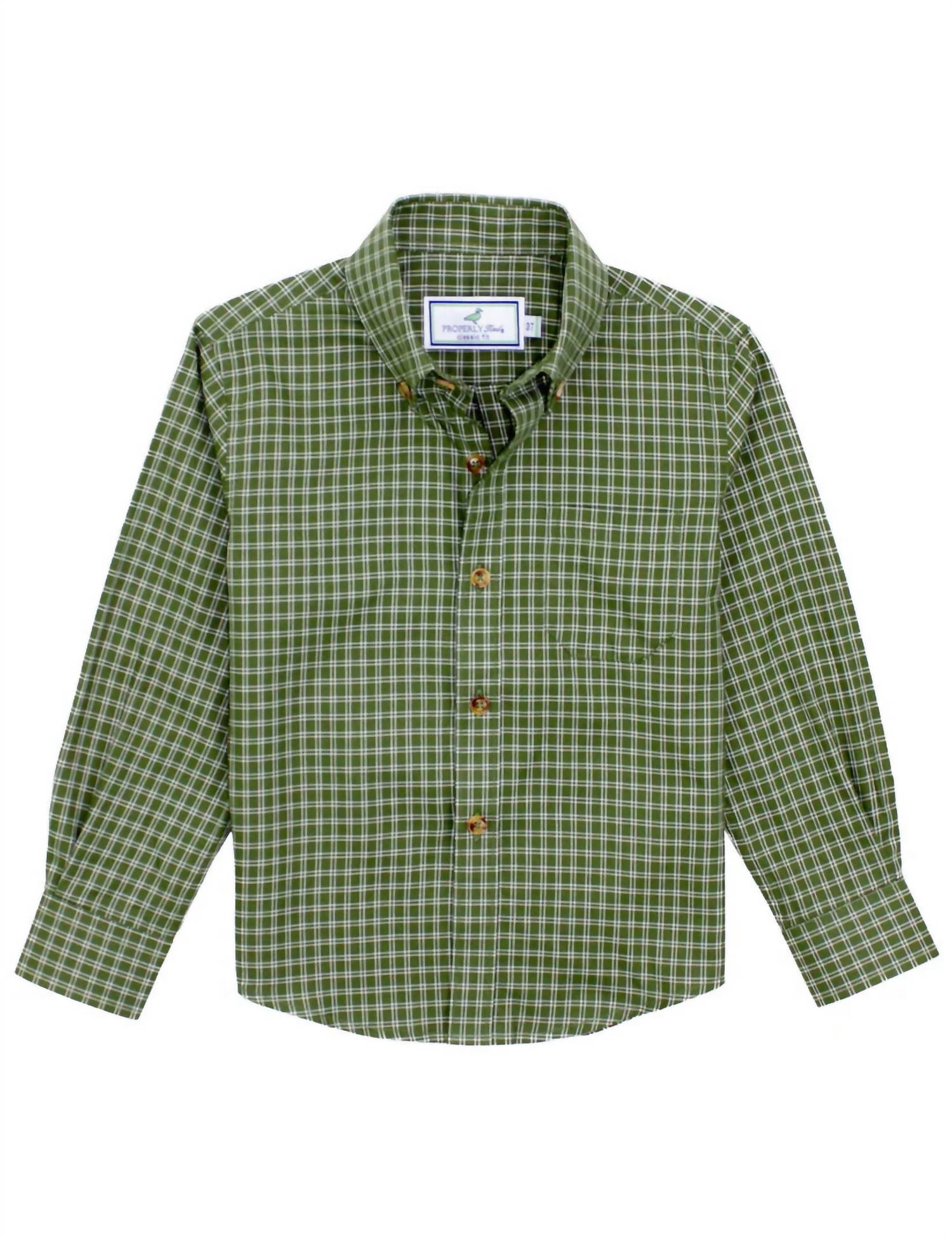 Properly Tied - Boy's Woodland Sportshirt