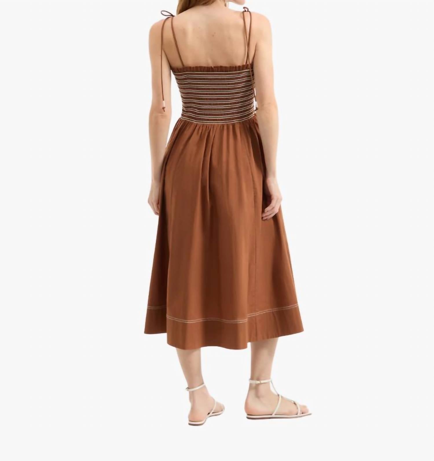 Veronica Beard - Kaela Smocked Midi Dress
