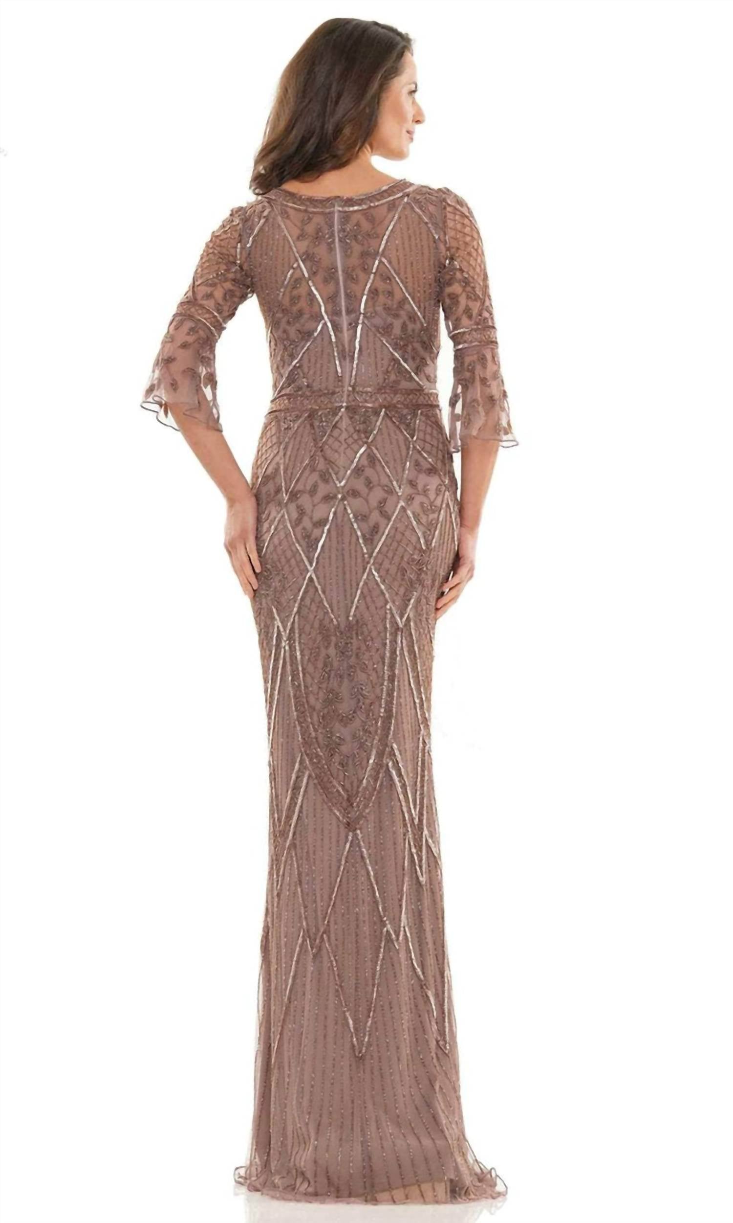 Colors Dress - Beaded Mesh Gown