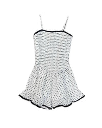 Flowers By Zoe - Girl's Polka Dot Romper