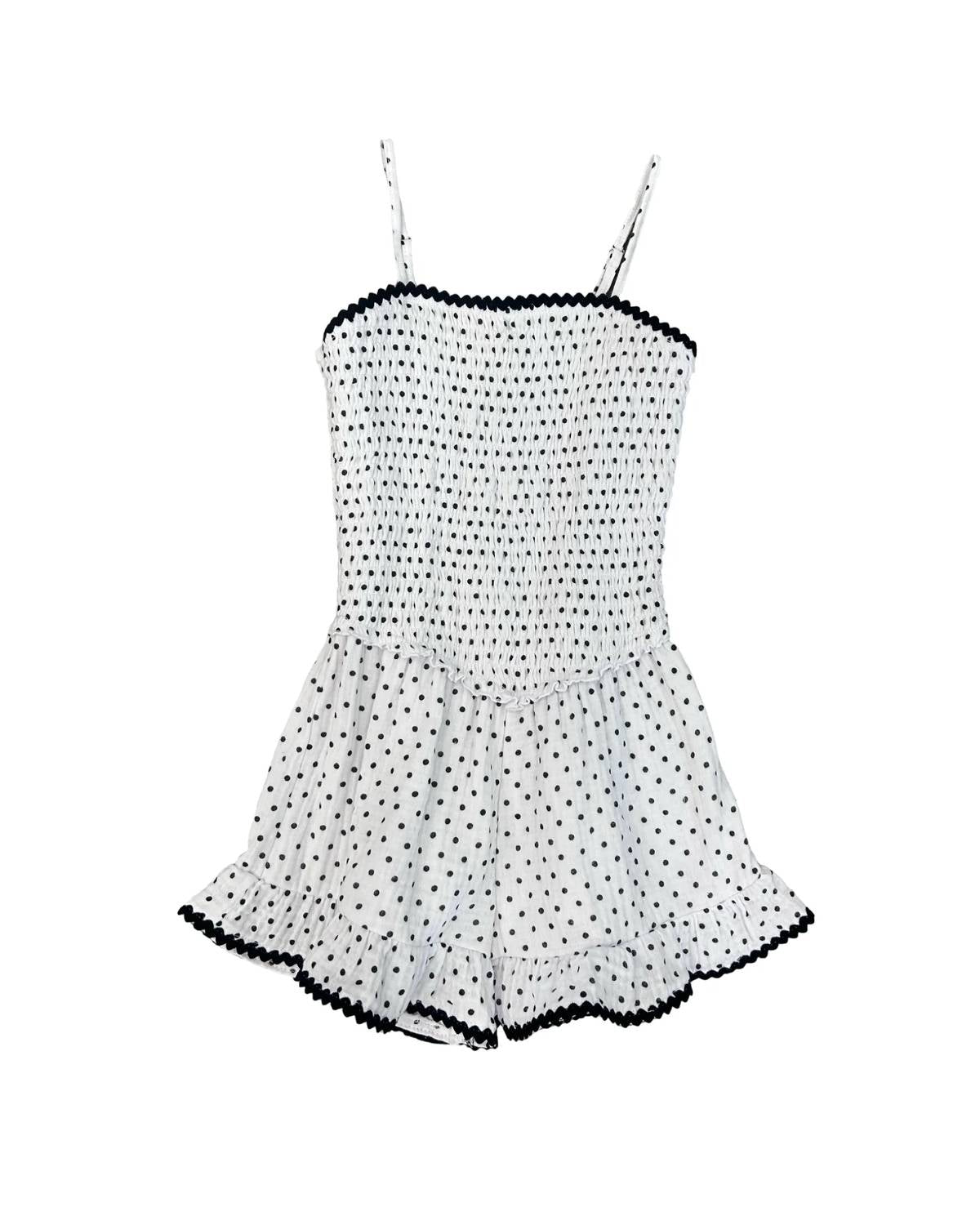 Flowers By Zoe - Girl's Polka Dot Romper