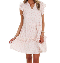 In February - Floral Phase Flare Mini Dress
