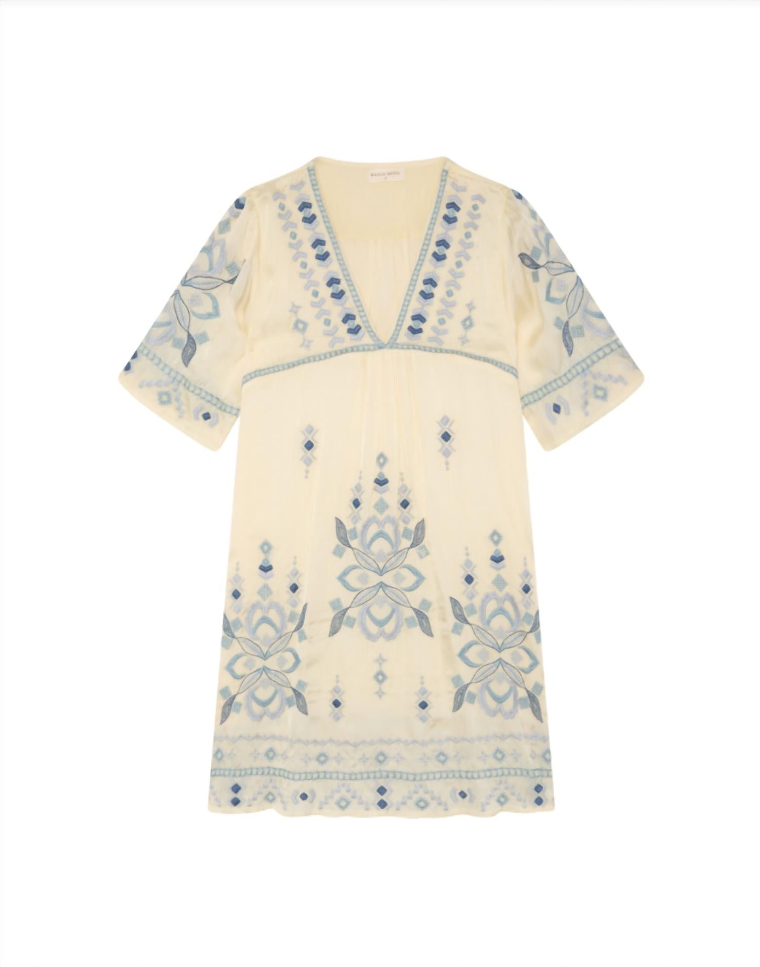 Maison Hotel - Women's V-neck Short Dress