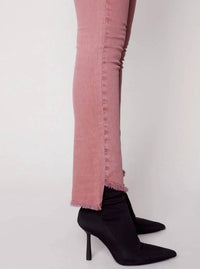 Charlie B - Asymmetrical Hem Bootcut Jean