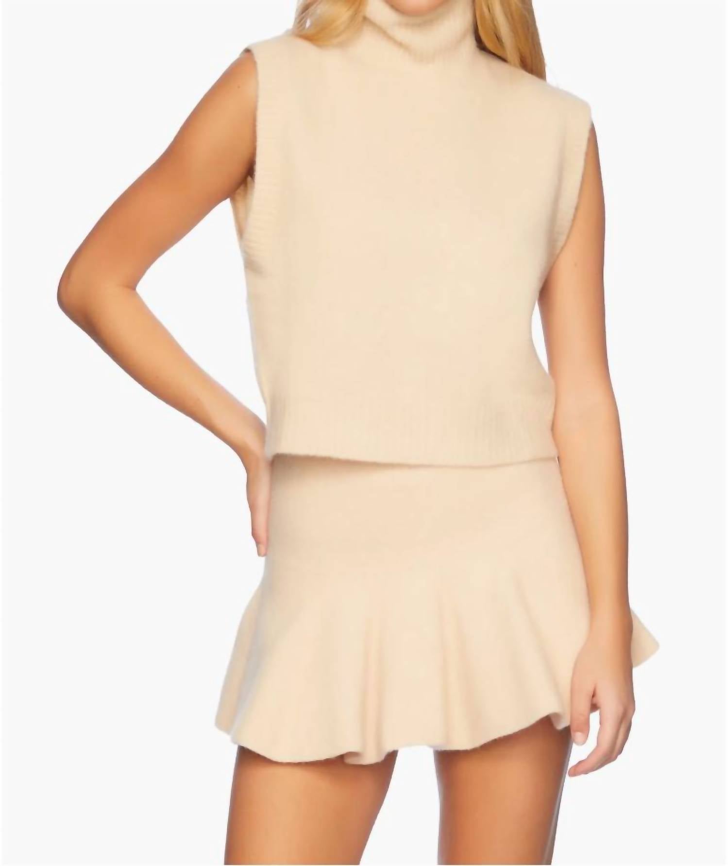 Susana Monaco - Mapache Flare Sweater Miniskirt