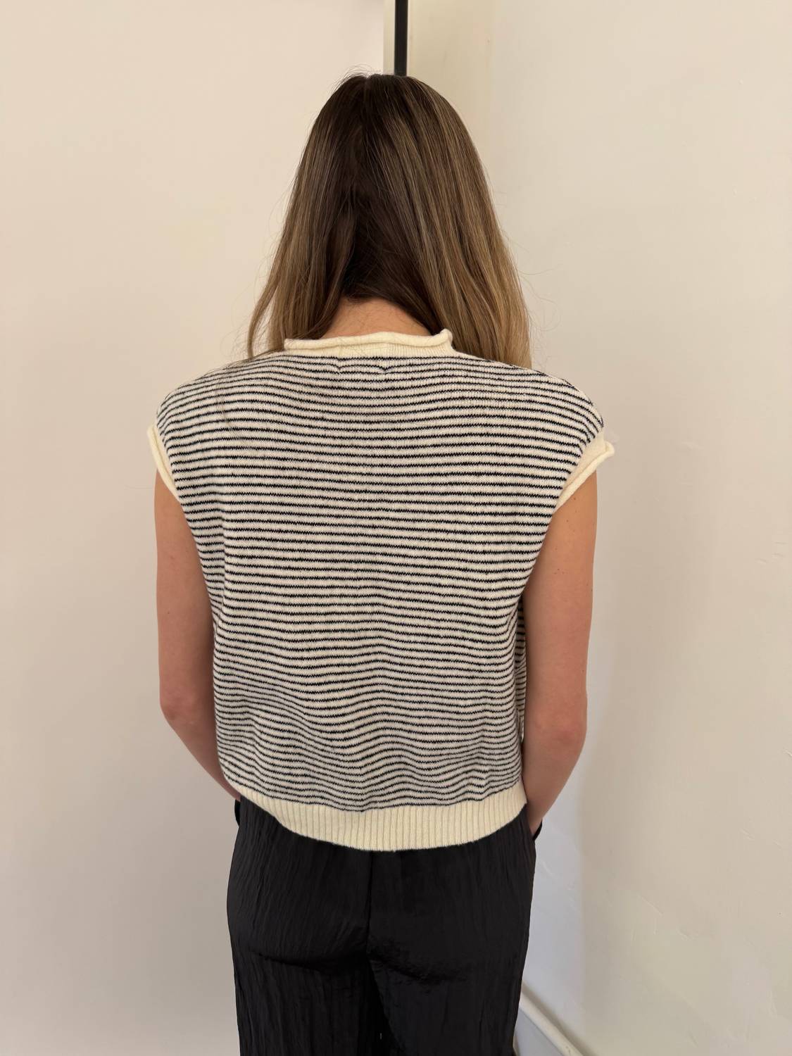 Things Between - Sadie Striped Knit Button Top