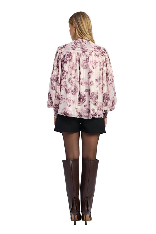 Jacquie The Label - Emily Long Bubble Sleeve Blouse