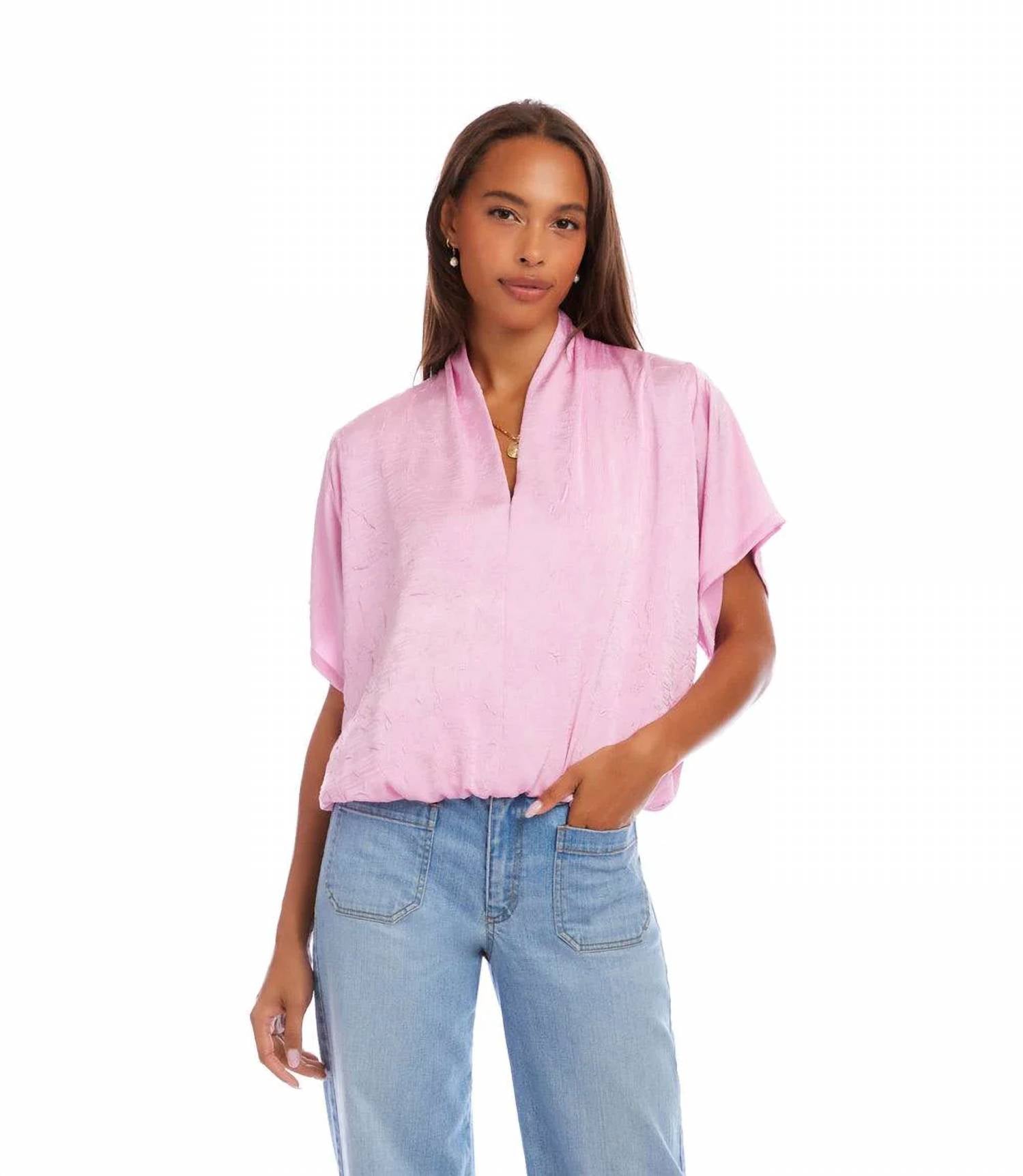 Karen Kane - Short Sleeve V-Neck Top