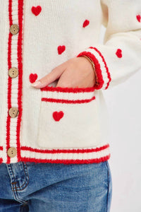 Sweet Lovely By Jen - SWEET VALENTINE HEART CARDIGAN
