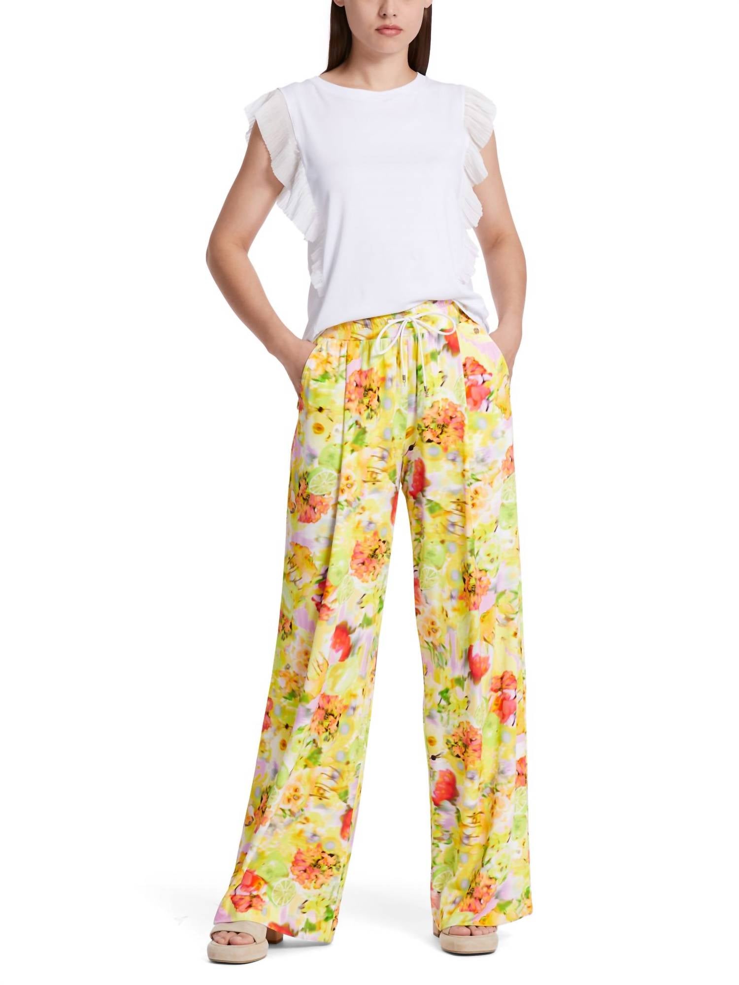 Marc Cain - Relaxed Fit Wide Trousers