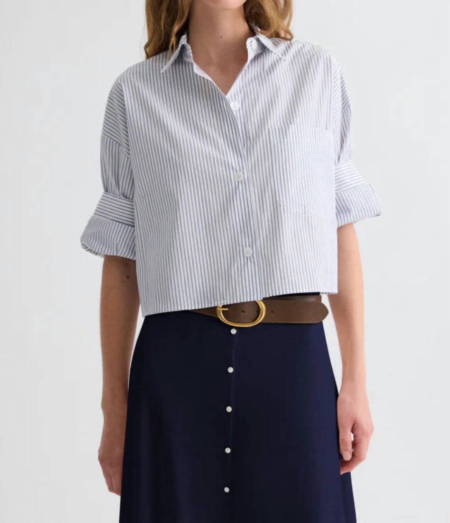 Twp - Next Ex Micro Hairline Stripe Shirt