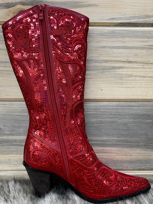 Tall Sequin Boots