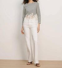 Veronica Beard - Crosbie Mid-rise Slim Wide-leg Jeans