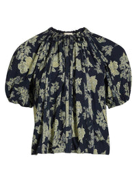 Ulla Johnson - Marcelena Floral Tieneck Blouse