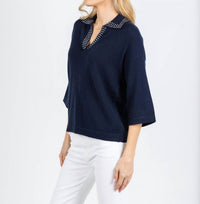 Autumn Cashmere - Boxy Cashmere Jewel Trim Sweater