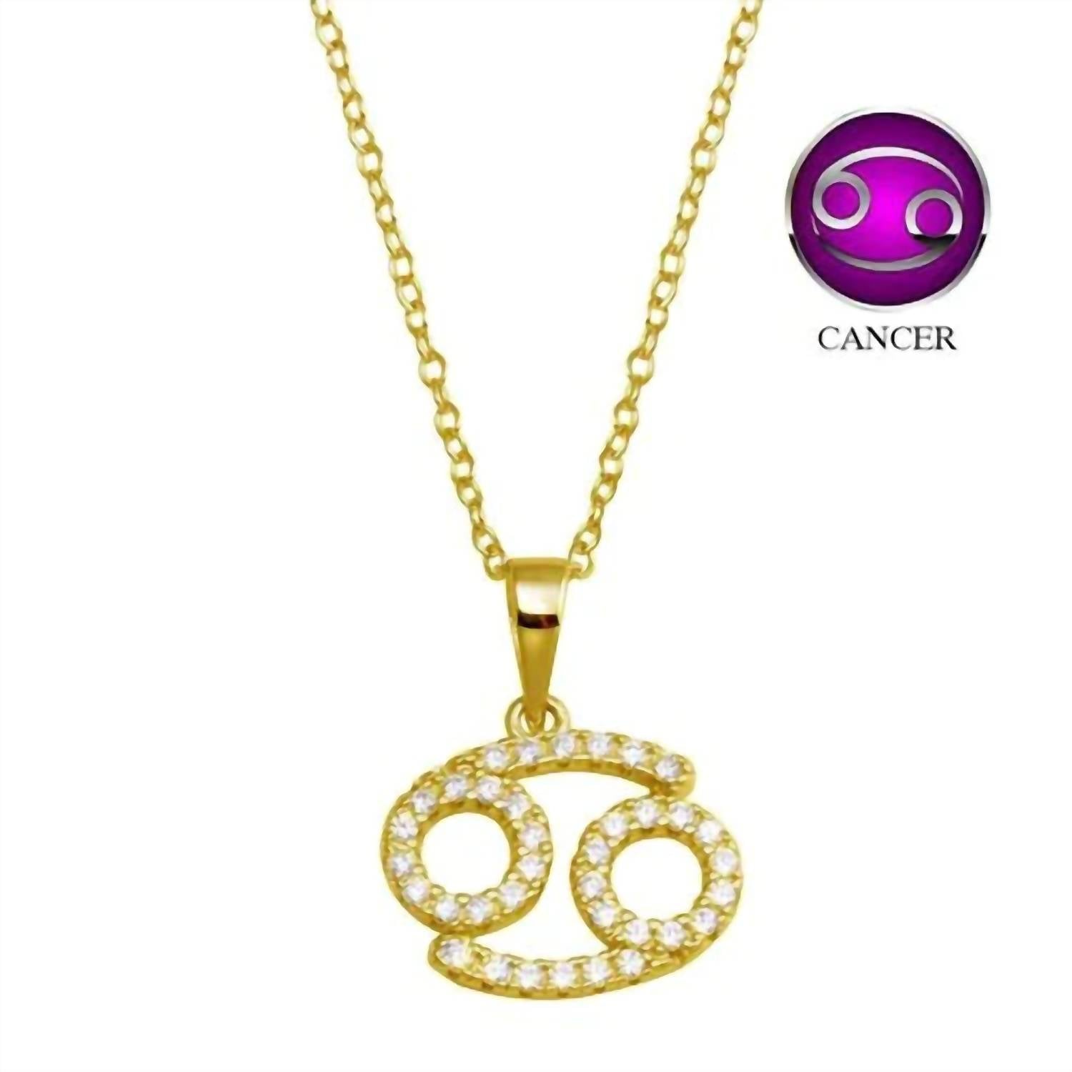 Starlette - Women's Cancer Necklace With Beautiful Cz Adornment