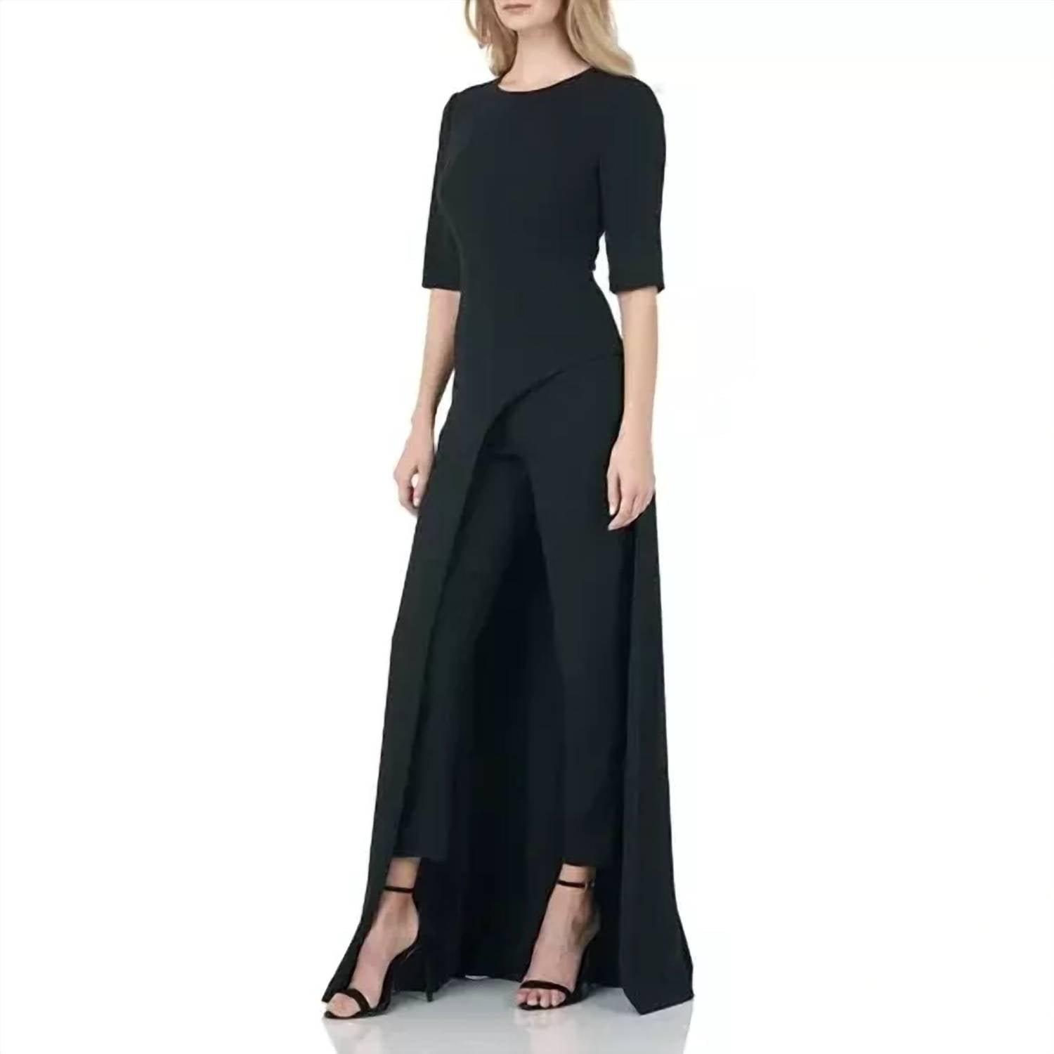 Kay Unger - Davina Romper Walk Thru Jumpsuit Dress