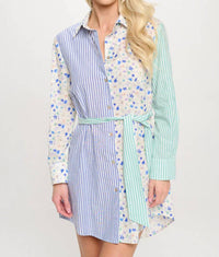 Meet Me In Santorini - Santorini Symphony Mini Dress