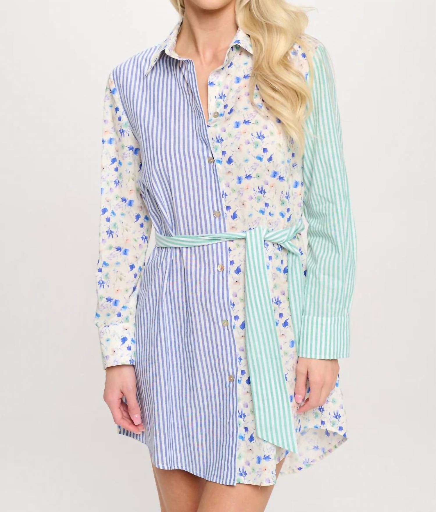 Meet Me In Santorini - Santorini Symphony Mini Dress