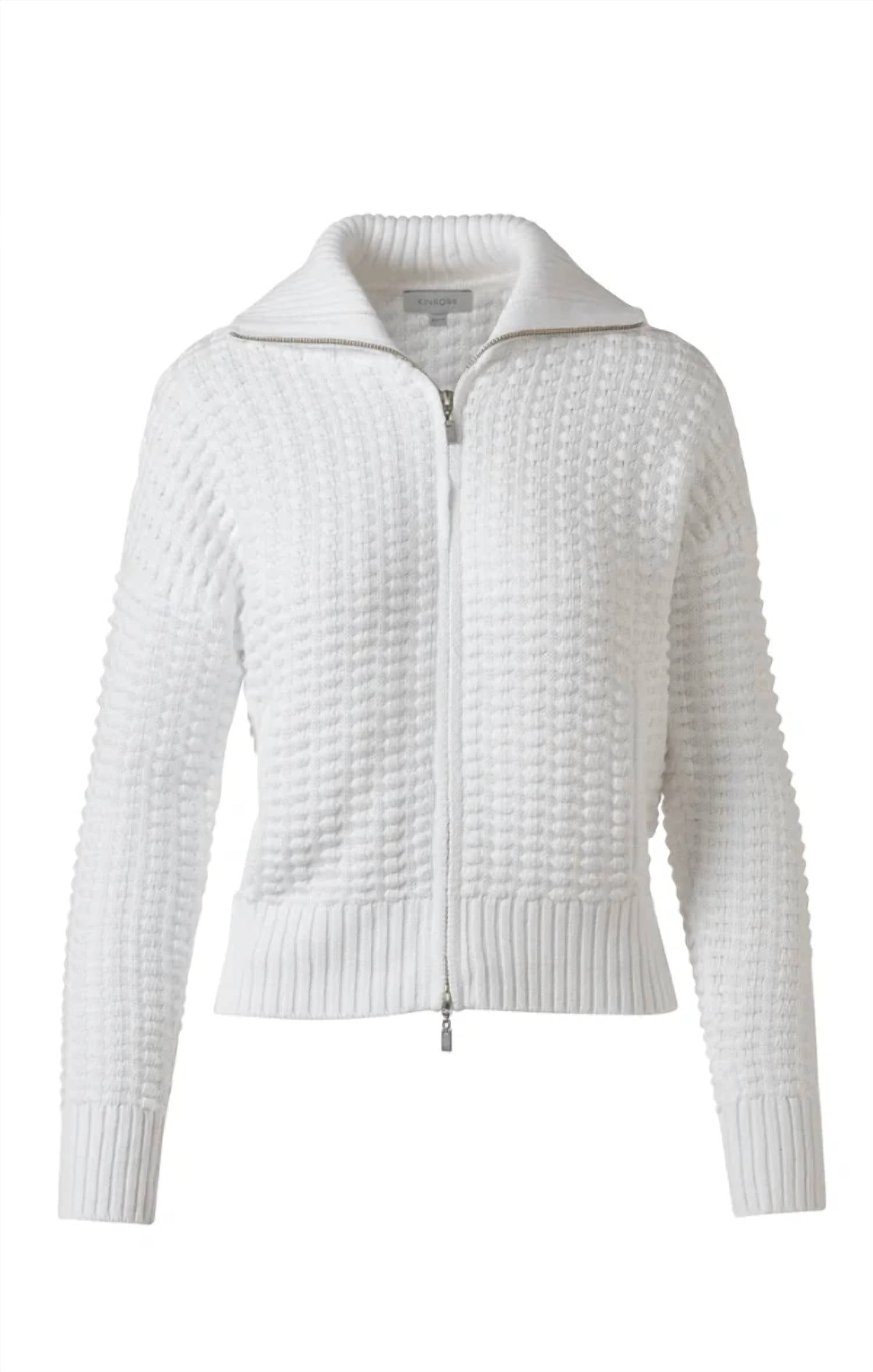 Kinross - Bobble Zip Cardigan