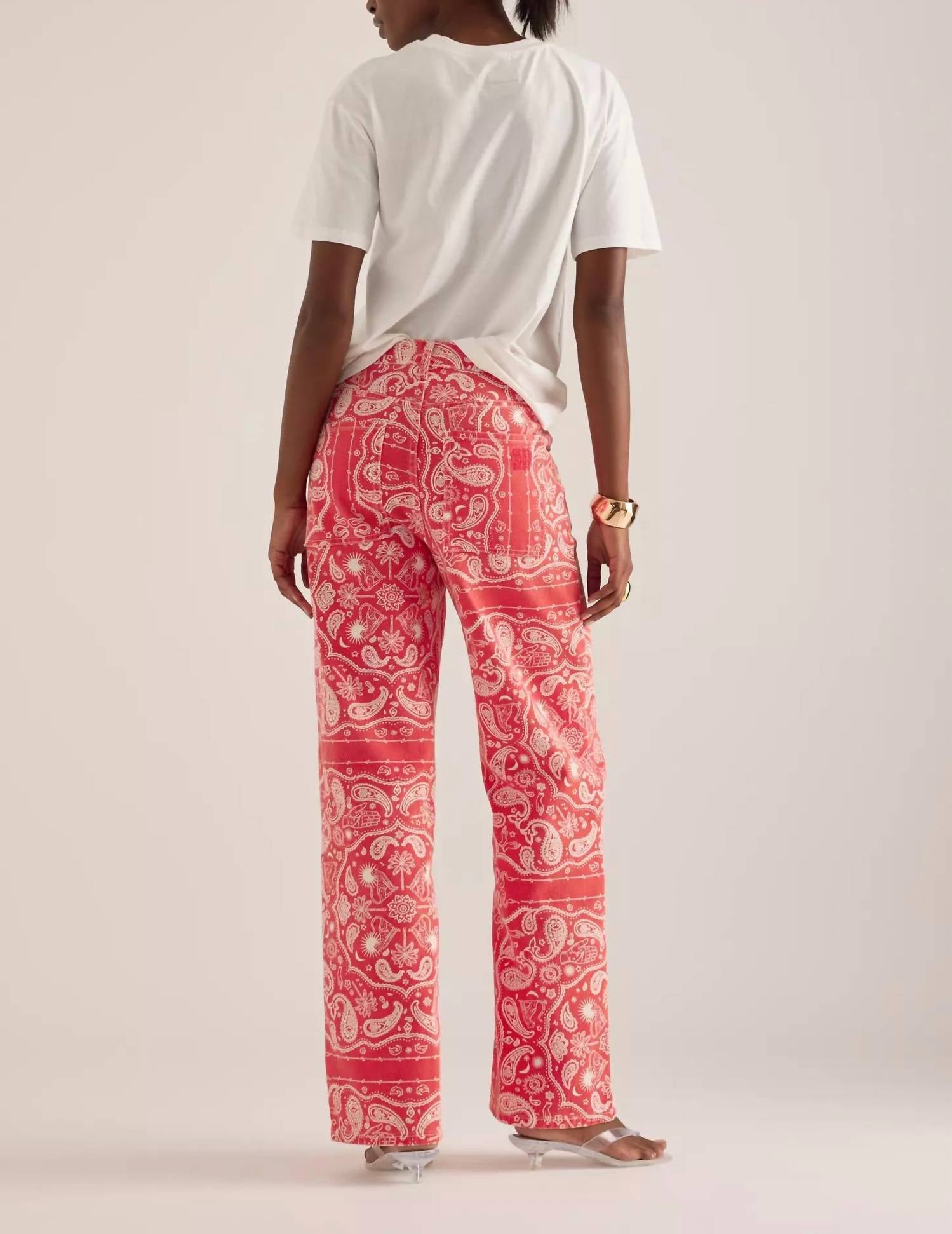 Never Fully Dressed - Bandana Print Jeans