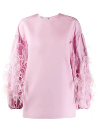 Valentino - Feather Sleeve Top