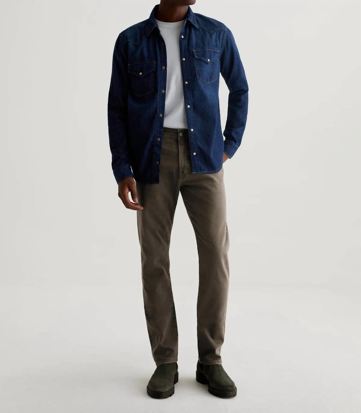 AG Jeans Everett Cloud Soft Denim Jeans in green - men's jeans - view 4