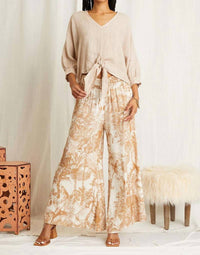 Scandal Italy - Maggie Linen Tie Top