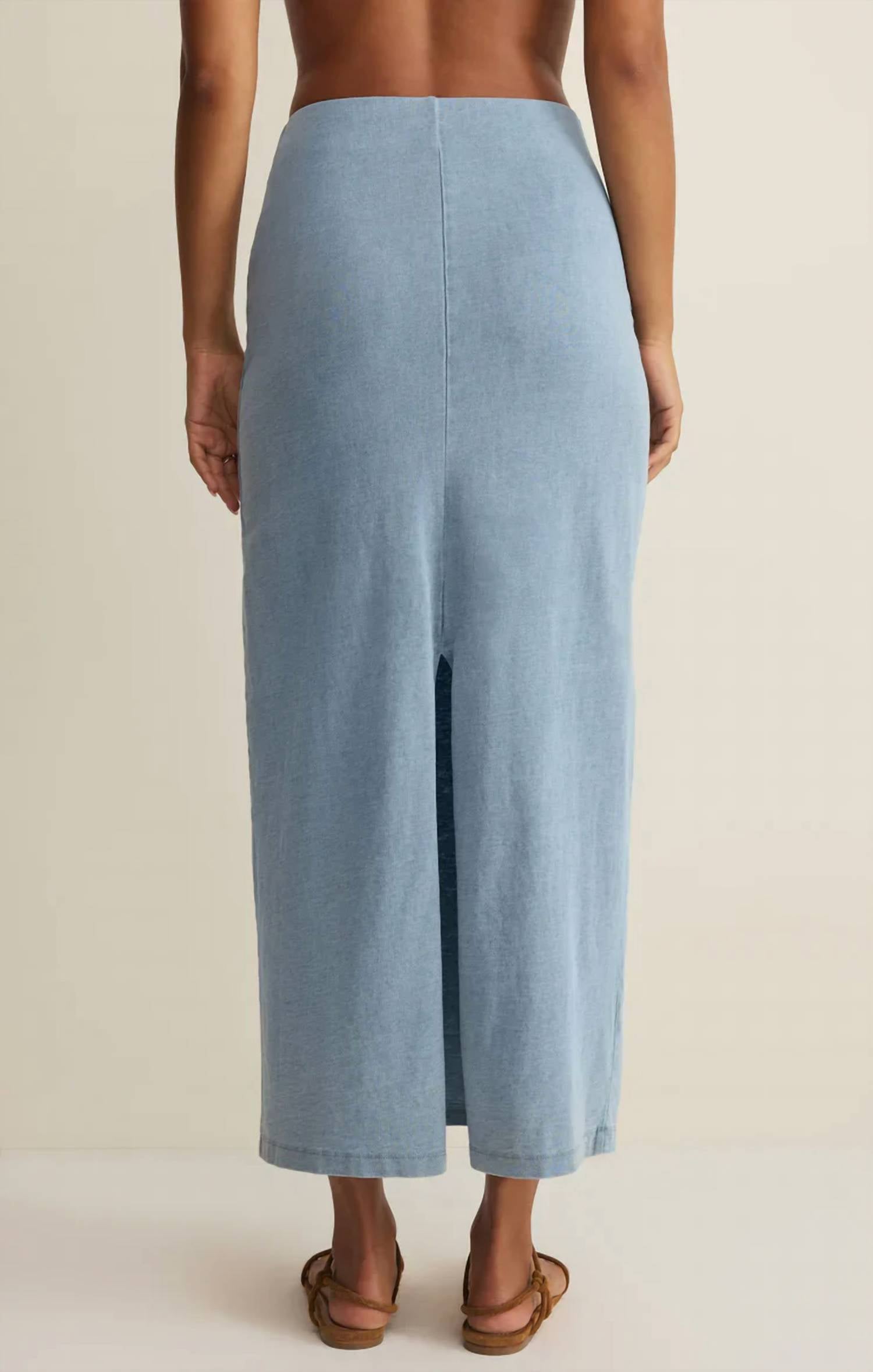 Z Supply - Gail Jersey Denim Midi Skirt