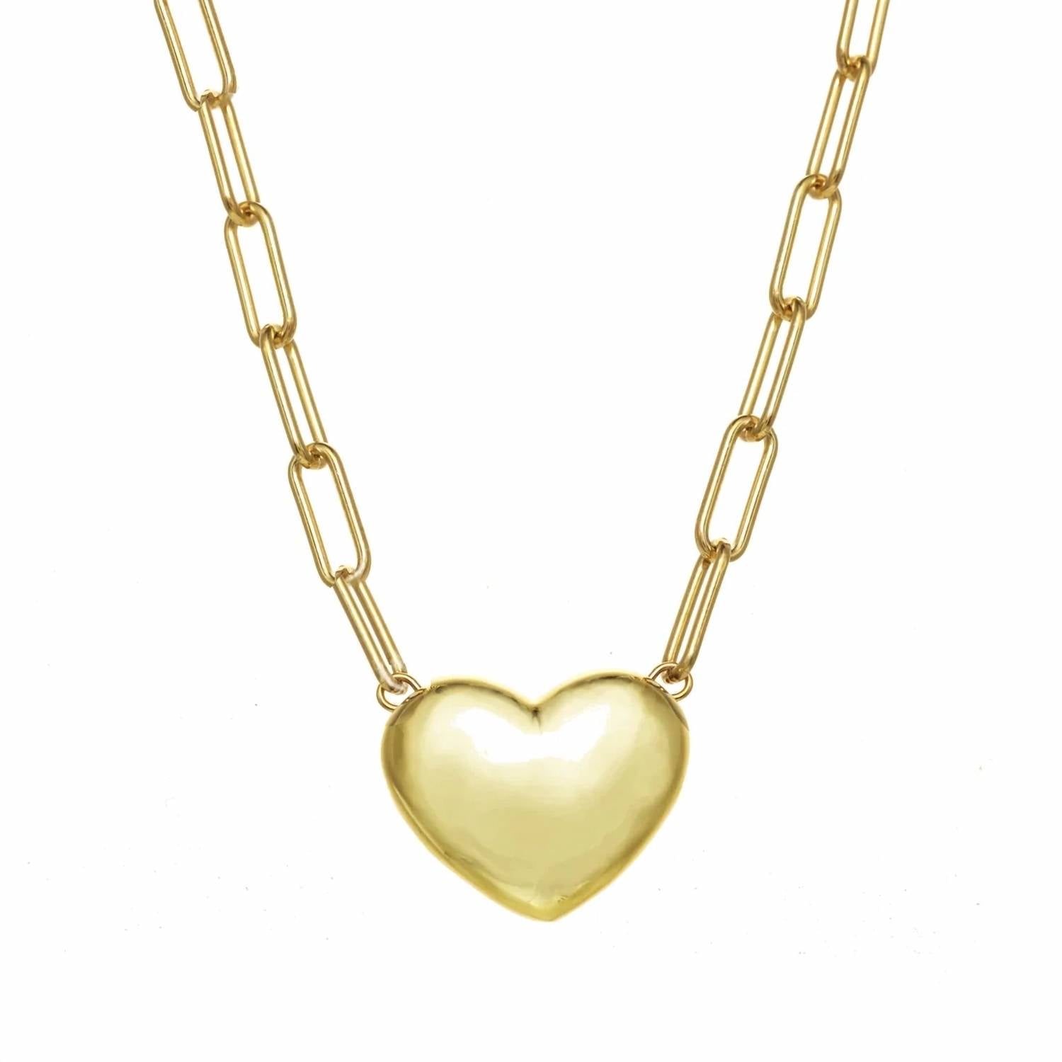 Rachel Reinhardt - Women's Puffy Heart Necklace