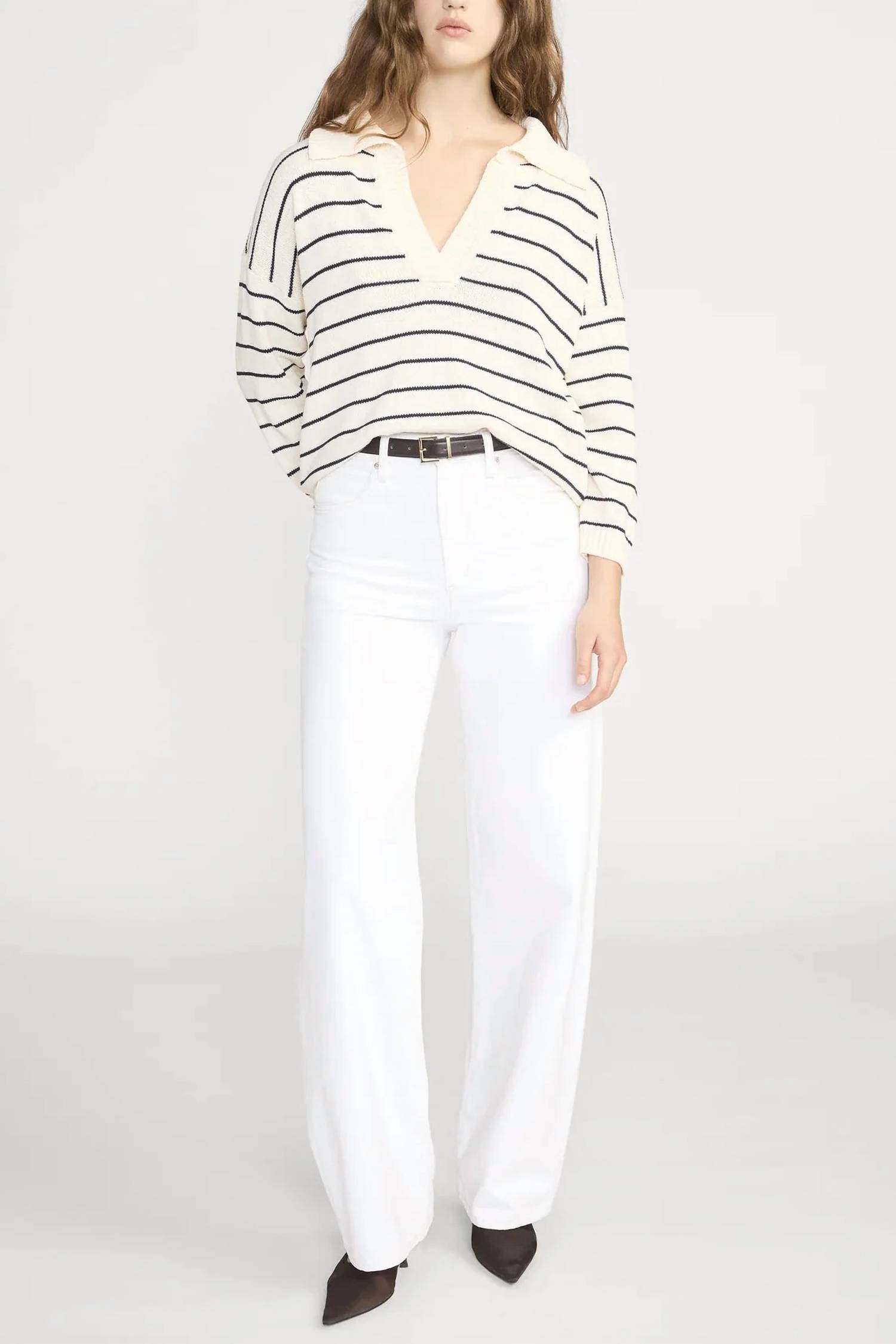Frame - Striped Easy Pullover