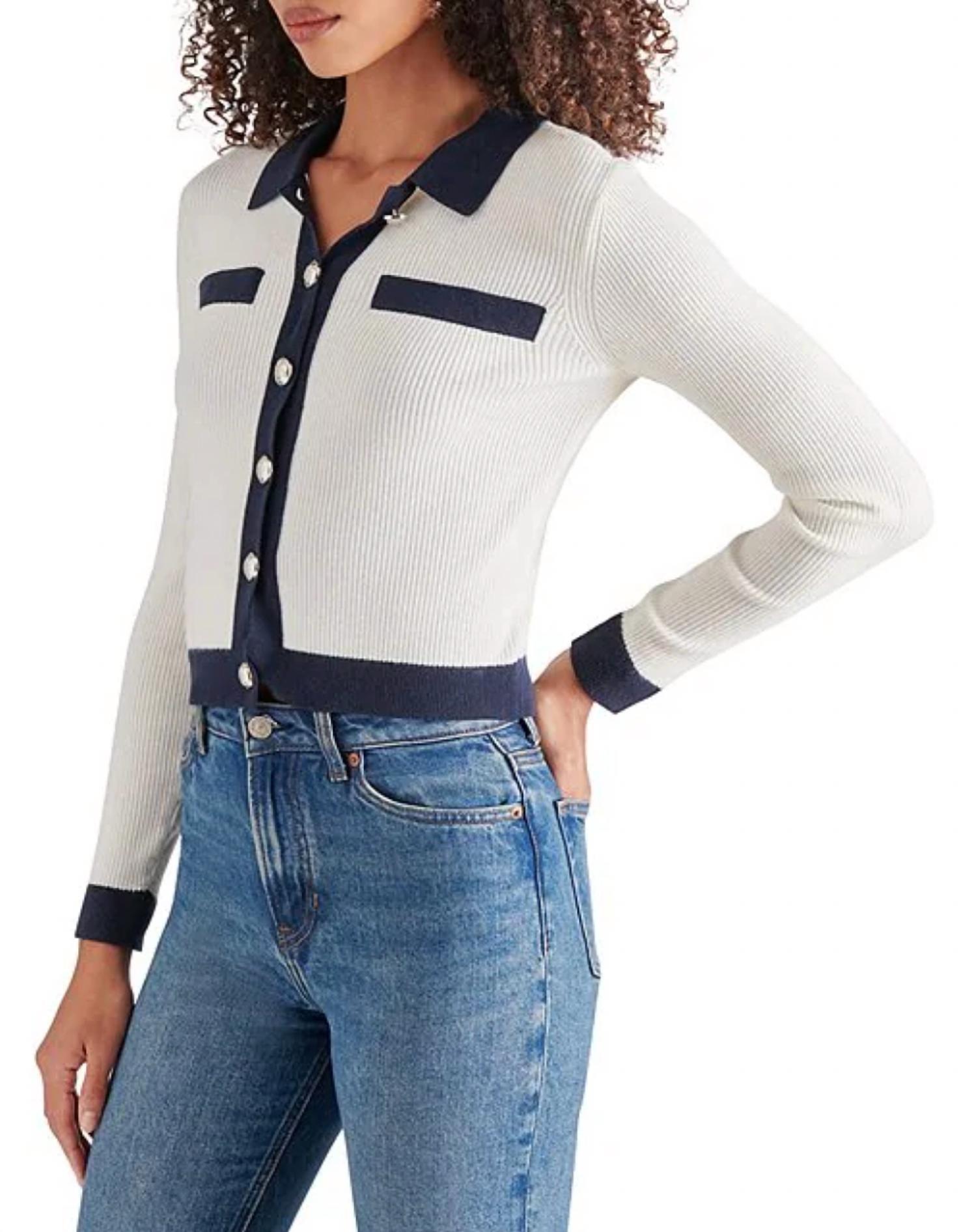 Steve Madden - Ayda Button Front Cardigan