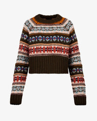 Smythe - Handknit Cropped Crewneck Sweater