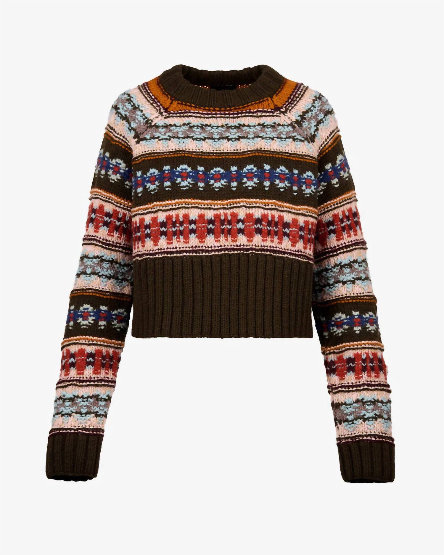 Smythe - Handknit Cropped Crewneck Sweater