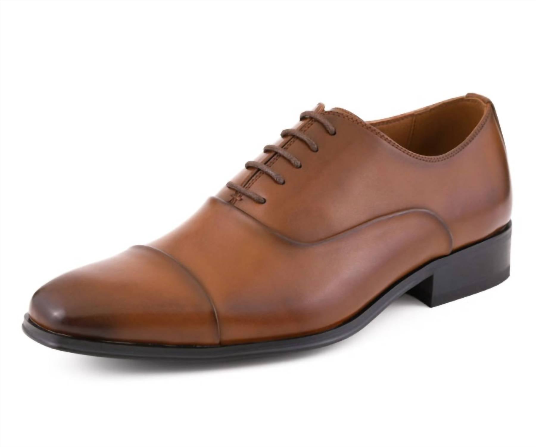 Amali Men's Zyon Oxford Shoes in cognac - men's shoe