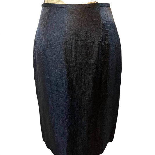 Adrianna Papell - WASHED METALLIC PENCIL SKIRT